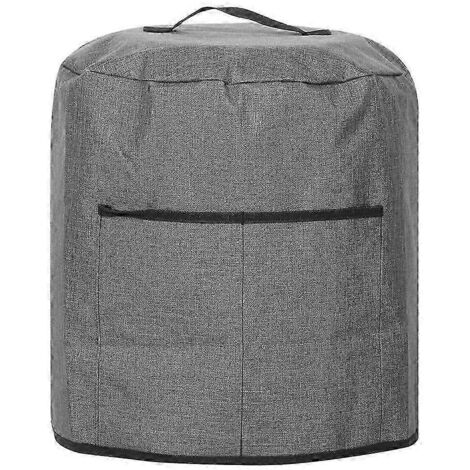 Housse de protection anti-poussière pour appareils de cuisine, accessoire portable avec 2 poignées, grise (1/5)