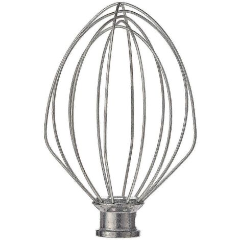 Fouet métallique de rechange K5AWW pour batteur de cuisine 5QT 5K5SS 5KPM5 pour appareils à levage de 5 pintes (1/5)