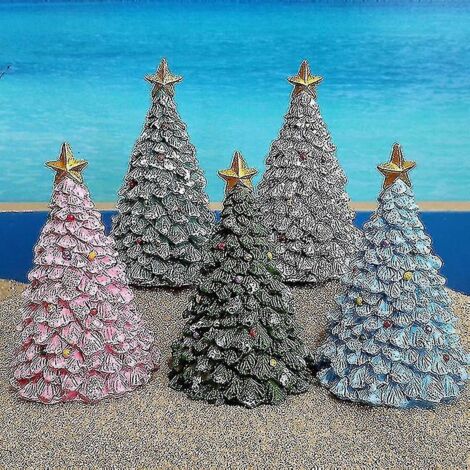Décorations d'aquarium en résine, ornements de sapin de Noël - mxbcBlue (1/2)