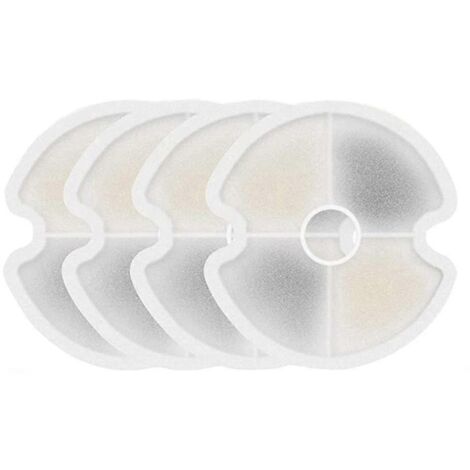Lot de 4 filtres de rechange pour fontaine à eau pour chat, filtres à charbon pour fontaine à eau en acier inoxydable. (1/5)