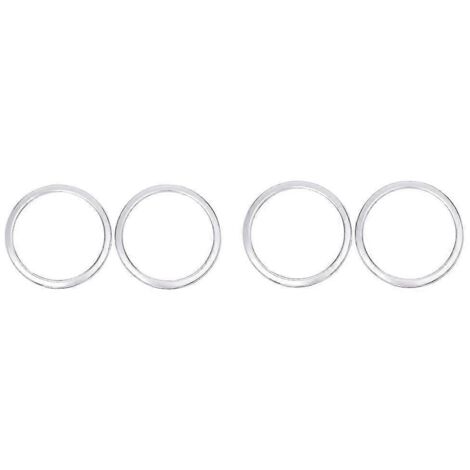 Pour Audi A90 (2018-2021) : Anneau décoratif de haut-parleur de portière, 4 pièces chromées argentées. (1/5)