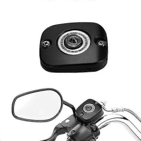 Cache-cylindre de frein avant chromé noir pour moto Harley Dyna Softail Fat Boy Touring Road King Trike Sportster XL (1/5)