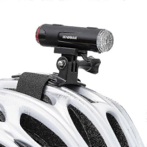 Éclairage de casque de vélo avant et arrière intégré, rechargeable par USB, nouveau modèle - Noir (1/5)