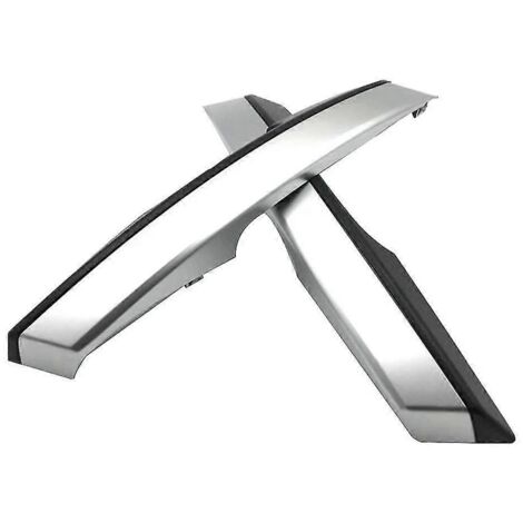 Lot de 2 caches de poignées de porte intérieures pour voiture (modèles 2014-2018), argent et noir. (1/5)