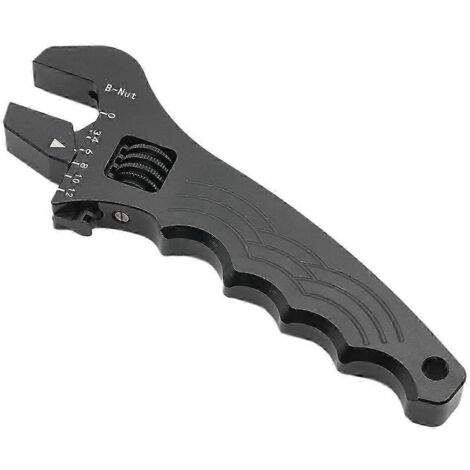 Clé réglable AN-3-AN-16, clé universelle en aluminium, outil à main pour raccords de tuyaux, noir (1/5)