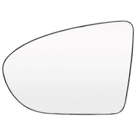 Rétroviseur extérieur gauche chauffant et convexe pour Dualis J10 (2007-2014), avec plaque arrière argentée transparente. (1/5)