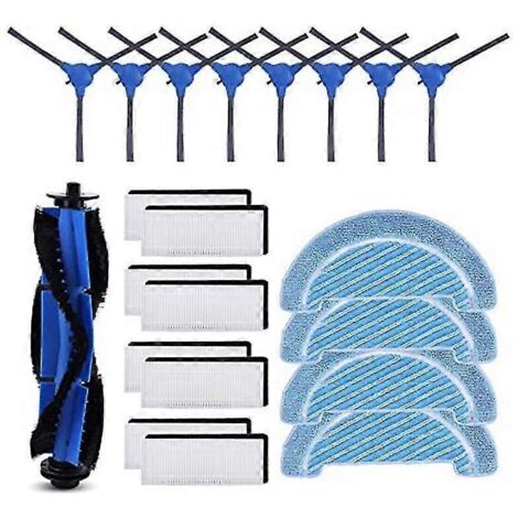 Kit d'accessoires pour aspirateur robot 1090/1790 : brosse latérale principale, filtres HEPA, chiffon de nettoyage (voir photo). (1/5)