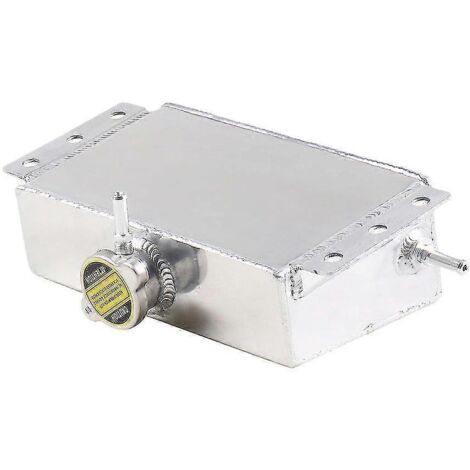 Vase d'expansion universel en aluminium pour liquide de refroidissement, compatible avec les pièces de modification pour BMW 240SX WR (argenté) (1/5)