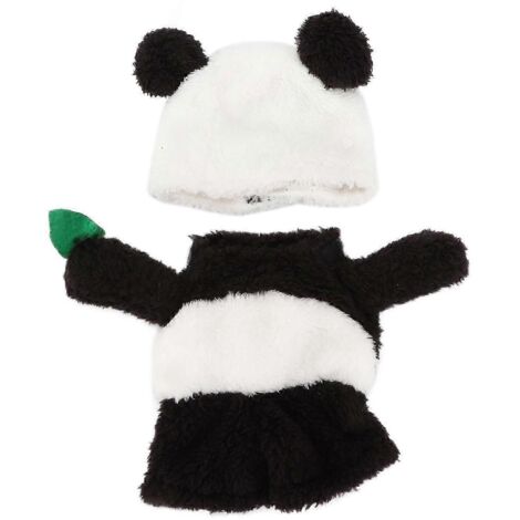 Costume d'Halloween Panda pour animaux de compagnie, doux et raffiné, avec bonnet, pour chiens de petite et moyenne taille. (1/5)