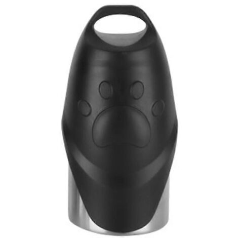 Gourde portable pour chien - Gourde de voyage en acier inoxydable pour chiens, idéale pour les promenades en extérieur, HikinBlackSilver (1/5)