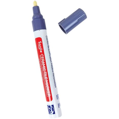 Stylo de remplissage de joints étanche pour carrelage - Accessoire léger pour la restauration des murs et sols carrelés - Gris clair (1/5)