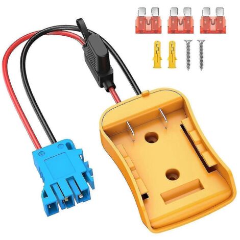 Adaptateur Power Wheels pour batterie 20 V avec connecteur de faisceau de câbles pour Peg-Perego, câble 12 AWG avec 40 (1/5)