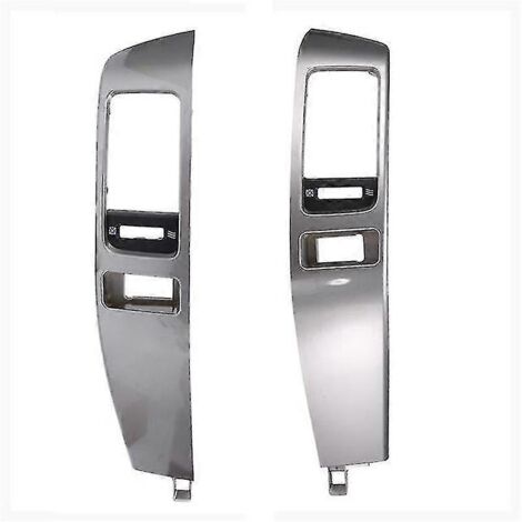 Lot de 2 grilles d'aération pour climatiseur de voiture, compatibles avec Toyota Land Cruiser Prado 120 et Lexus GX470 (2003-2009), couleur argent. (1/5)