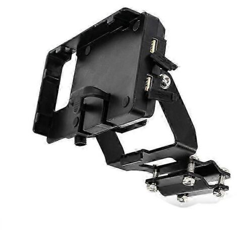 Support de téléphone avant pour moto, compatible GPS, avec plaque de fixation pour Africa Twin CRF1000L 2018 (noir) (1/5)
