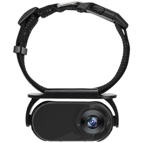 Collier caméra pour chat 1080p, caméra pour animaux de compagnie étanche, mini caméra d'action pour enregistrements vidéo, noir (1/5)