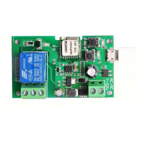 Interrupteur intelligent Wi-Fi USB DC5V 12V 32V, module relais universel 1 canal, minuterie sans fil, télécommande pour téléphone CoGreen (1/5)