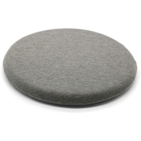 Coussin rond en mousse à mémoire de forme, coussin de fenêtre en baie style japonais, coussin de chaise rond, coussin de méditation, gris (1/5)