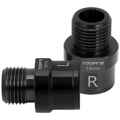 Rallonges de pédales de vélo, boulons et entretoises, accessoires pour axes de pédales et manivelles, accessoires professionnels pour vélos de route - Noir (1/5)