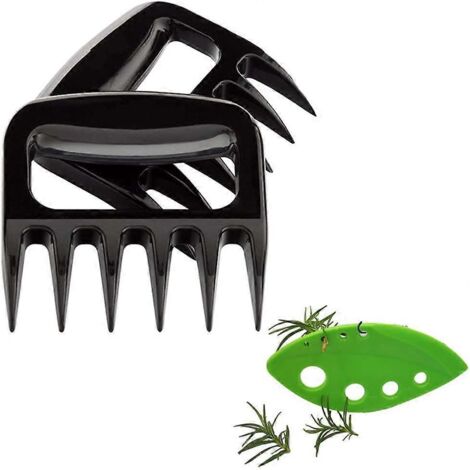 Griffes à viande, effilocheur de viande Bear Claws, accessoires de barbecue, griffes pour effilocher le porc, soulèvent, manipulent, effilochent et coupent facilement les viandes, indispensables pour (1/5)