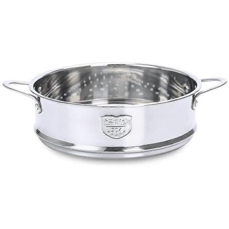 Cuit-vapeur pour légumes, panier vapeur en acier inoxydable, insert pour la cuisson vapeur, diamètre intérieur 20 cm, fabriqué en (1/5)