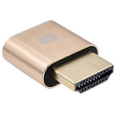 Émulateur d'affichage fantôme sans tête 4K 3840x2160 60 Hz compatible HDMI virtuel avec prise factice EDID (1/2)