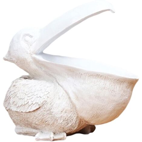 Statue de pélican 2024 pour la décoration intérieure - Figurine animale en résine, porte-clés et porte-téléphone pour la maison (1/5)