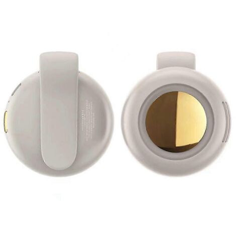 Mini ventilateur à pince pour femme, ventilateur de taille portable sans pales, 3 vitesses, mains libres, idéal pour les voyages, le bureau et les activités de plein air (blanc). (1/5)