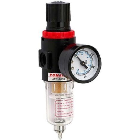 Régulateur de filtre à air 2024, régulateur de pression de filtre, piège à humidité du compresseur, séparateur huile/eau 1/4" (1/5)