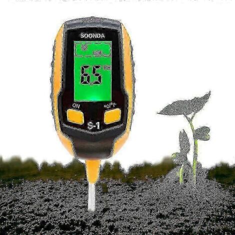 pH-mètre de sol précis avec capteurs d'humidité et de lumière - Idéal pour le jardinage intérieur et extérieur (1/5)