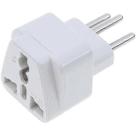 Adaptateur secteur universel US/EU vers Suisse (prise suisse) - 1 pièce - Blanc (1/5)