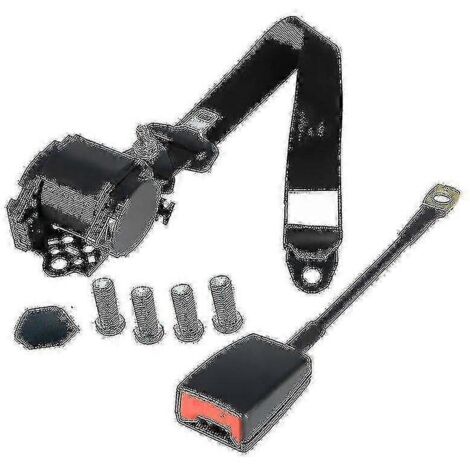 Ceinture de sécurité auto trois points entièrement automatique et rétractable côté conducteur, avec embase. (1/5)