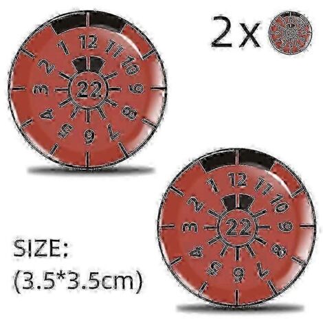Lot de 2 badges de plaque d'immatriculation 3D en gel - Autocollants de certification TÜV pour GSLA22 (1/4)