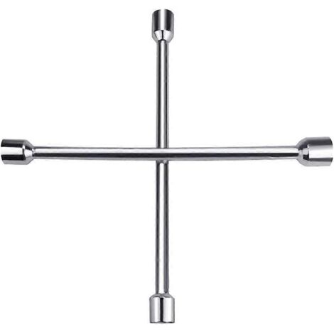 Clé en croix pour voiture 3535cm Clé en croix pour roue de voiture Clé en croix en acier au carbone pour réparation automobile (1/5)