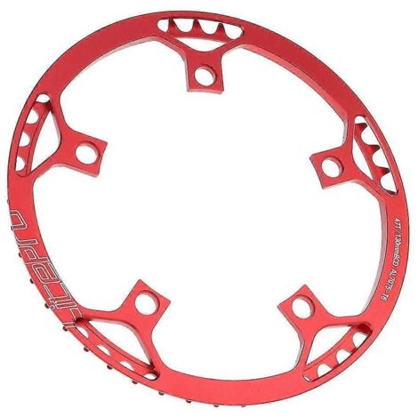 Plateaux 45, 47, 53, 56 et 58 dents, entraxe 130 mm, mono-vitesse, rouge 45 dents et rouge 47 dents. (1/5)