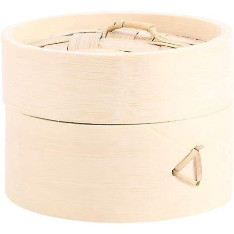 Cuiseur vapeur en bambou pour raviolis chinois, panier de cuisson en bambou, ensemble de cuisson, ustensiles de cuisine (10 cm) (1/5)