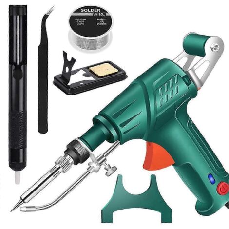 Kit de soudage laser industriel à chauffage interne - Outil de soudage portatif à chauffage interne pour réparations à domicile - Prise US - Vert