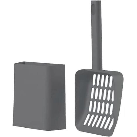 Cuillère à litière en plastique (1 pièce), pelle filtrante, pelle de nettoyage pour animaux, ensemble de cuillères à litière pour chat (1/5)