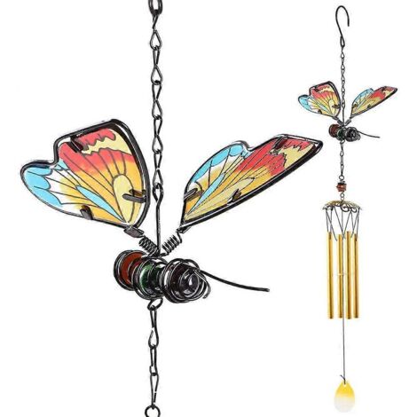 Carillons éoliens papillons, carillons éoliens commémoratifs, carillons éoliens d'extérieur, cadeaux de jardin, cadeaux papillons, décoration de jardin, cadeaux pour la famille (1/4)