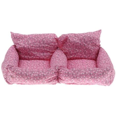 Tapis de niche pliable et lavable en tissu chaud pour petits chiens et chats (1/3)