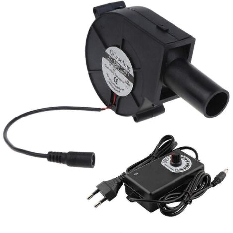 Ventilateur électrique 9733, 12 V CC, pour barbecue, vitesse réglable, 4500 tr/min, prise européenne, diamètre 26 mm. (1/5)
