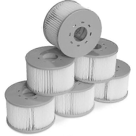 Lot de 6 filtres pour spas gonflables, 106 cm - 6 cartouches filtrantes de rechange pour spas gonflables (1/5)