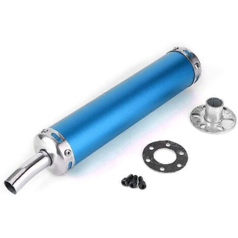 Pot d'échappement, silencieux d'échappement en acier inoxydable de 20 mm/0,8 pouce, pièces modifiées pour moto 2 temps (1/5)