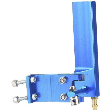 Gouvernail 2024, gouvernail en aluminium avec distributeur d'eau pour modèle réduit de bateau électrique/méthanol télécommandé (bleu) (1/4)