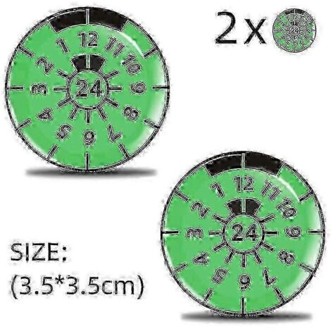 Lot de 2 badges de plaque d'immatriculation 3D en gel - Autocollants de certification TÜV pour GSLA24 (1/4)