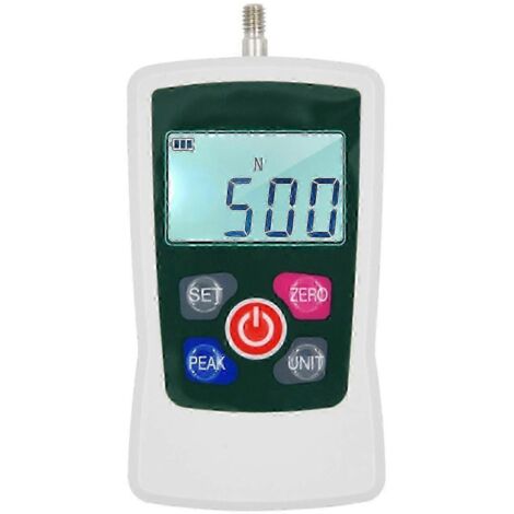 dynamomètre numérique portable 500 N / 50 kg / 110 lb / 1760 oz, unité de mesure de force de poussée/traction, commutable (1/5)