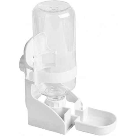 Distributeur automatique d'eau pour petits animaux avec bouteille blanche, nourriture pour petits animaux (1/5)