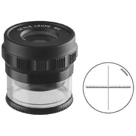 Loupe de mesure professionnelle améliorée avec support et échelle en croix (1/5)