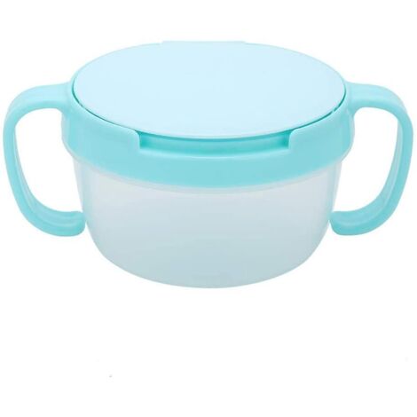 Bol d'alimentation pour bébé 2024, boîte à goûter anti-fuites, boîte à lunch à double poignée, garde les aliments au chaud et au frais (1/5)