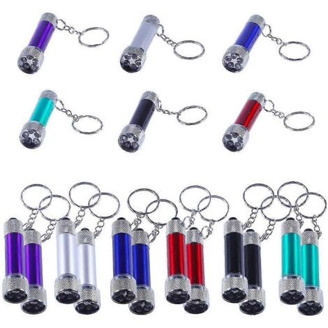 202418 pièces Mini lampes torches porte-clés LED à 5 ampoules, jouet idéal pour les enfants, les fêtes, le camping, les voyages et la maison (1/5)