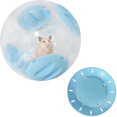 Roue d'exercice en plastique pour hamster (20 cm) - Idéale pour divertir les petits animaux et les occuper. (1/5)